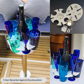The Boat Bar Bundle™ - Holds up to 8 drinks and a bottle, fits to your table leg
